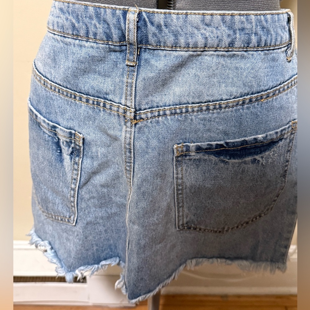 Forever 21 Light Blue Denim Skirt